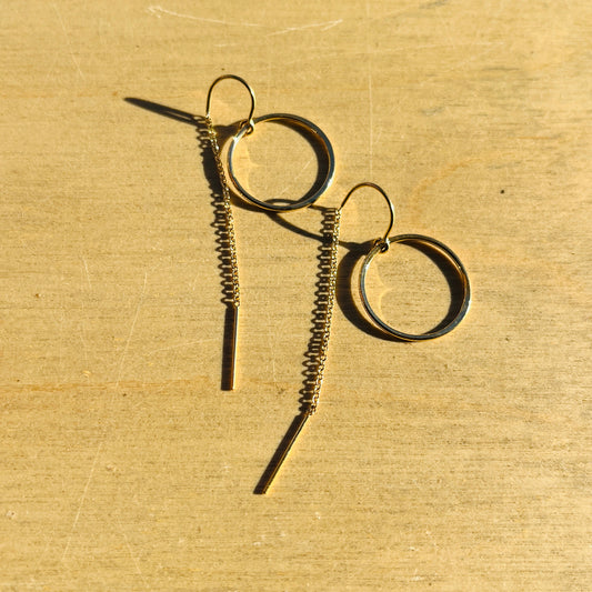 Cove Circle Threader Earrings