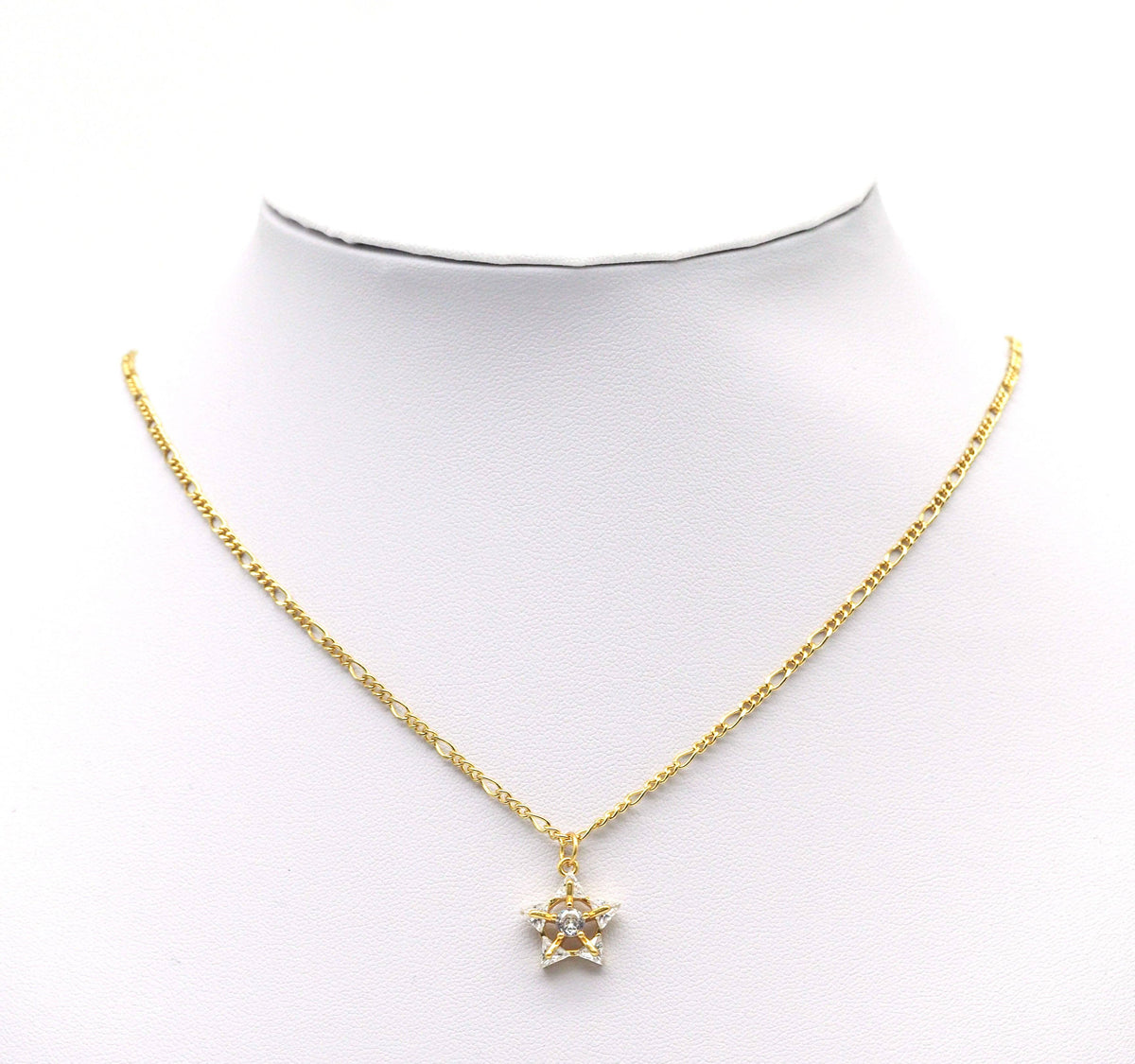 Gold Five Point Star Charm, Sku#Y712