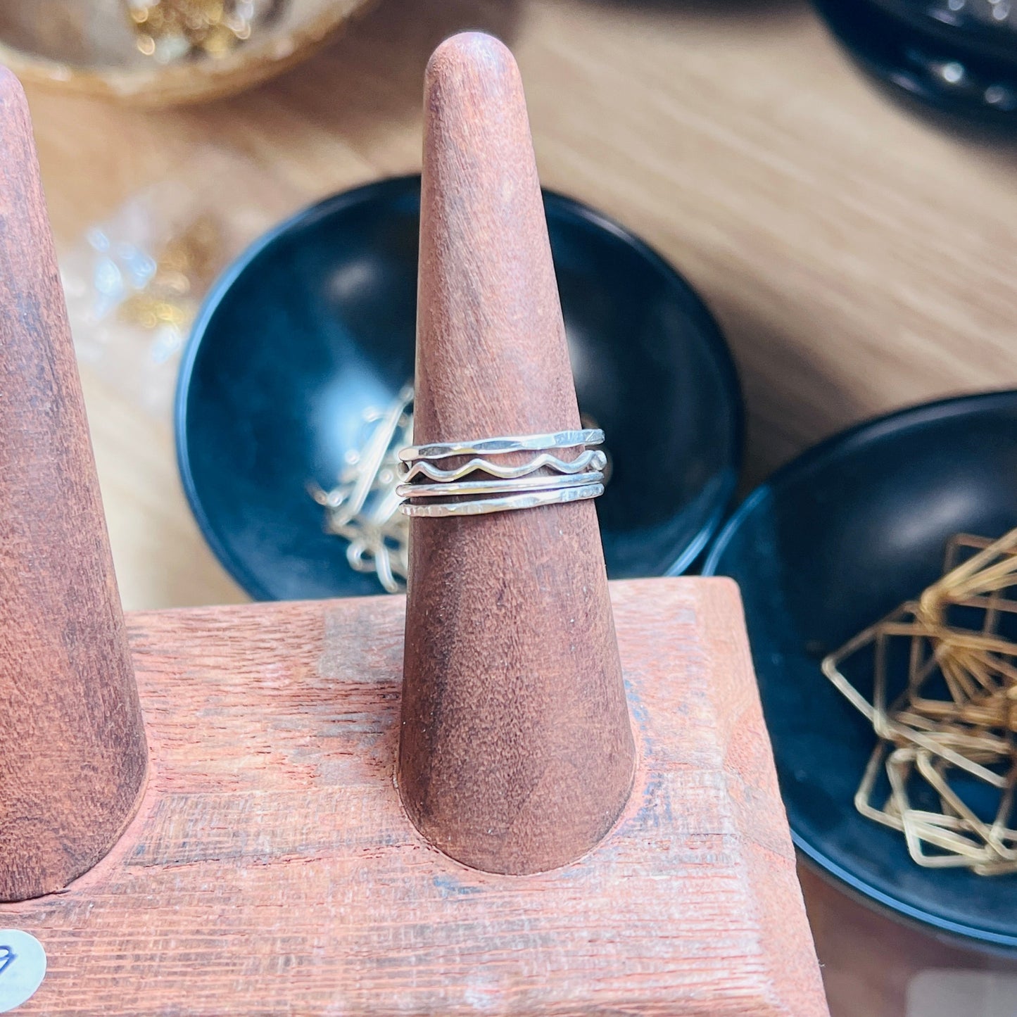 14k gold filled or sterling silver FULL STACKING RING SET