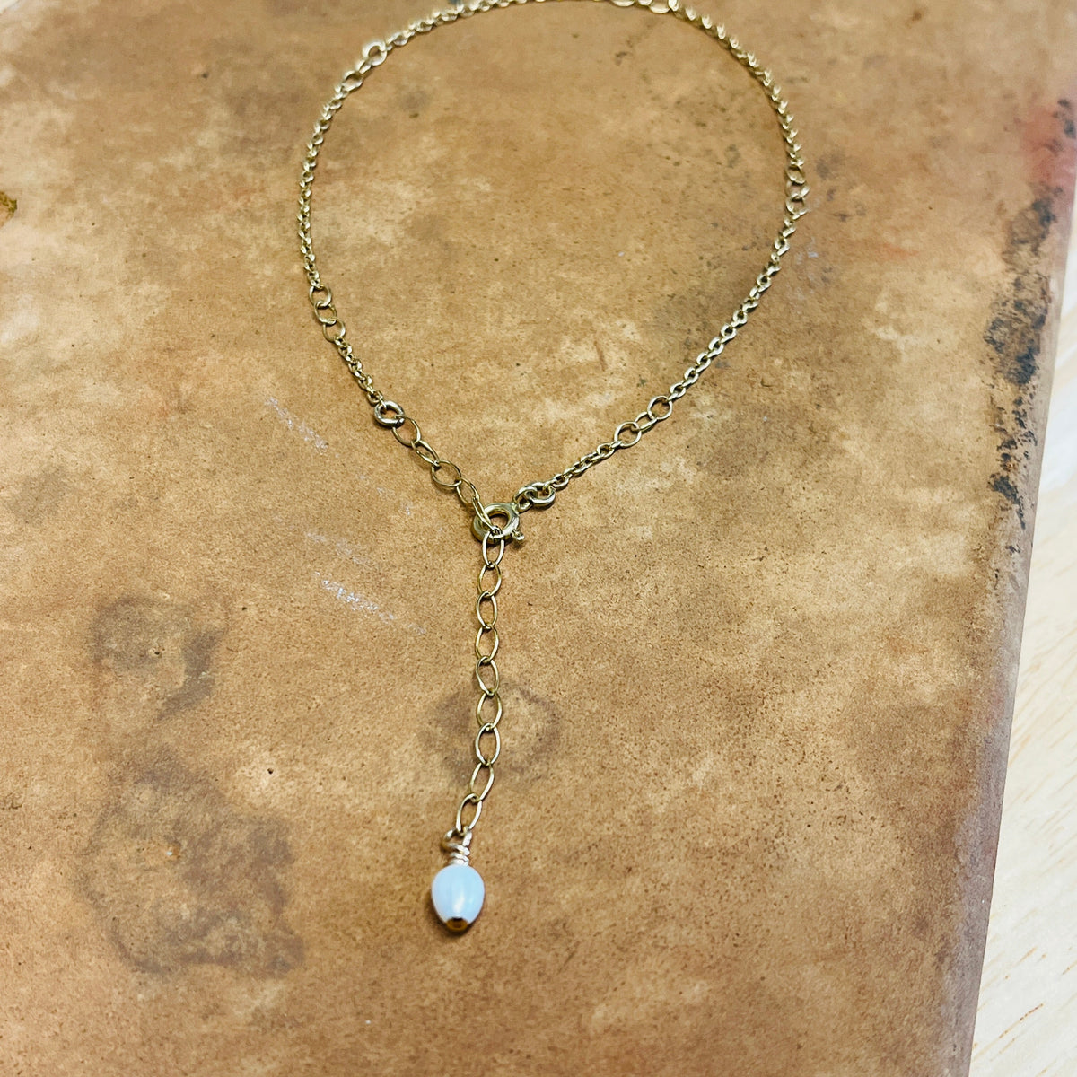 14k gold filled LINX PEARL ANKLET