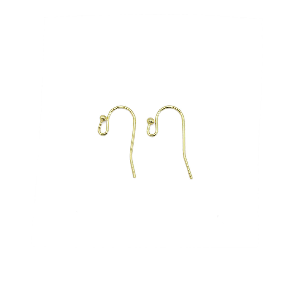 Gold Earring hooks Earring wire, Sku#Y883