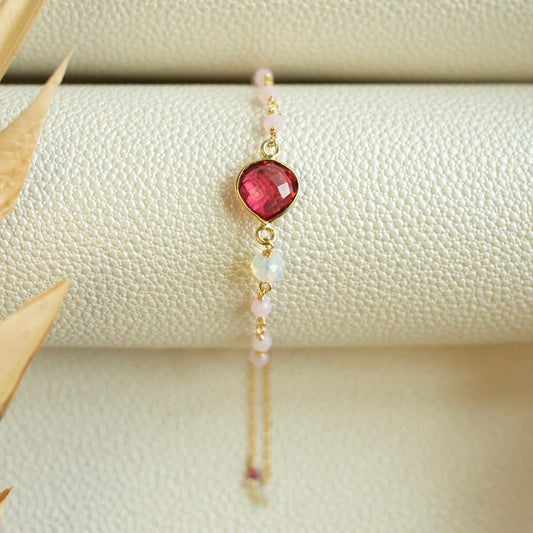 Pink Tourmaline Ballet BraceletFeaturing a heart-shaped pink tourmaline quartz gemstone, this graceful tribute to art and literature is perfect for any occasion. Handcrafted by our skilled female BraceletsPARKEN JEWELRYVettedArcPink Tourmaline Ballet Bracelet