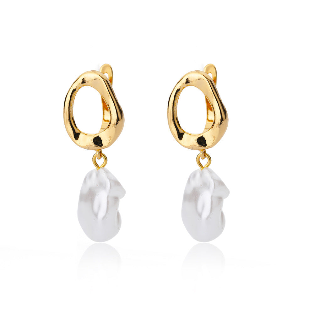 Baroque Freshwater Pearl Drop Earrings