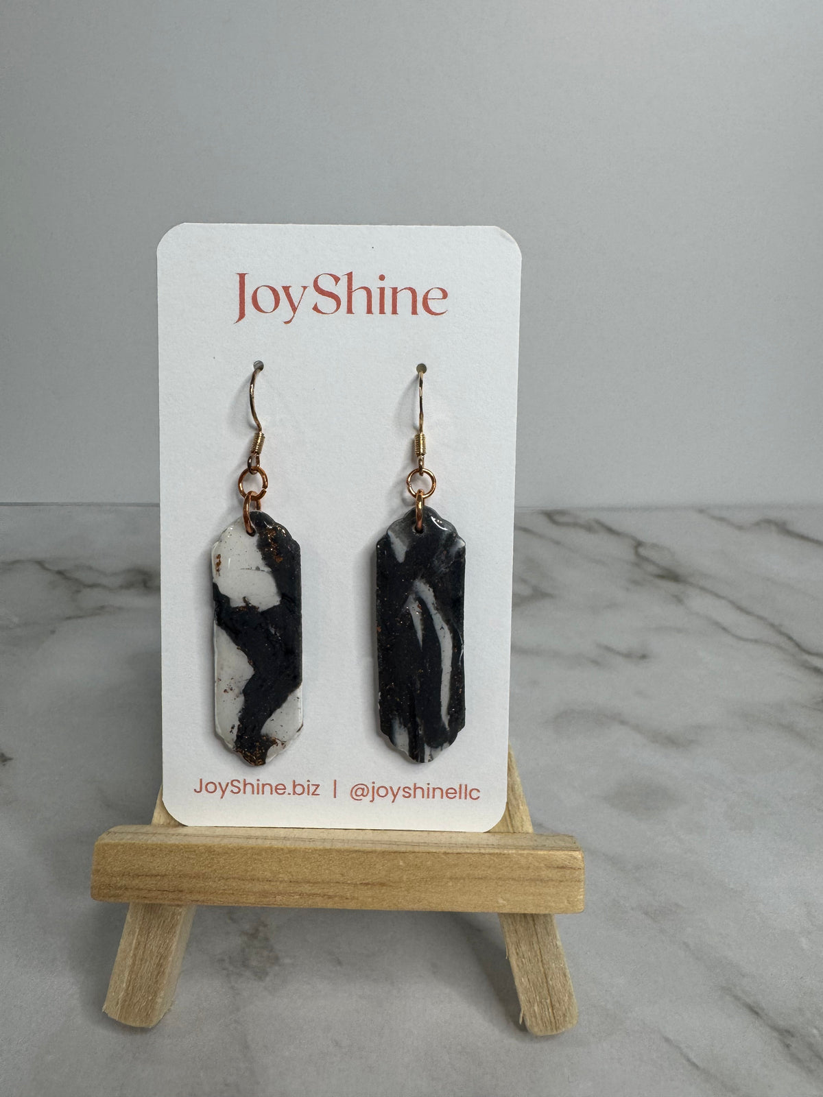 Shadow & Light Earrings | Handmade Polymer Clay Earrings | JoyShine