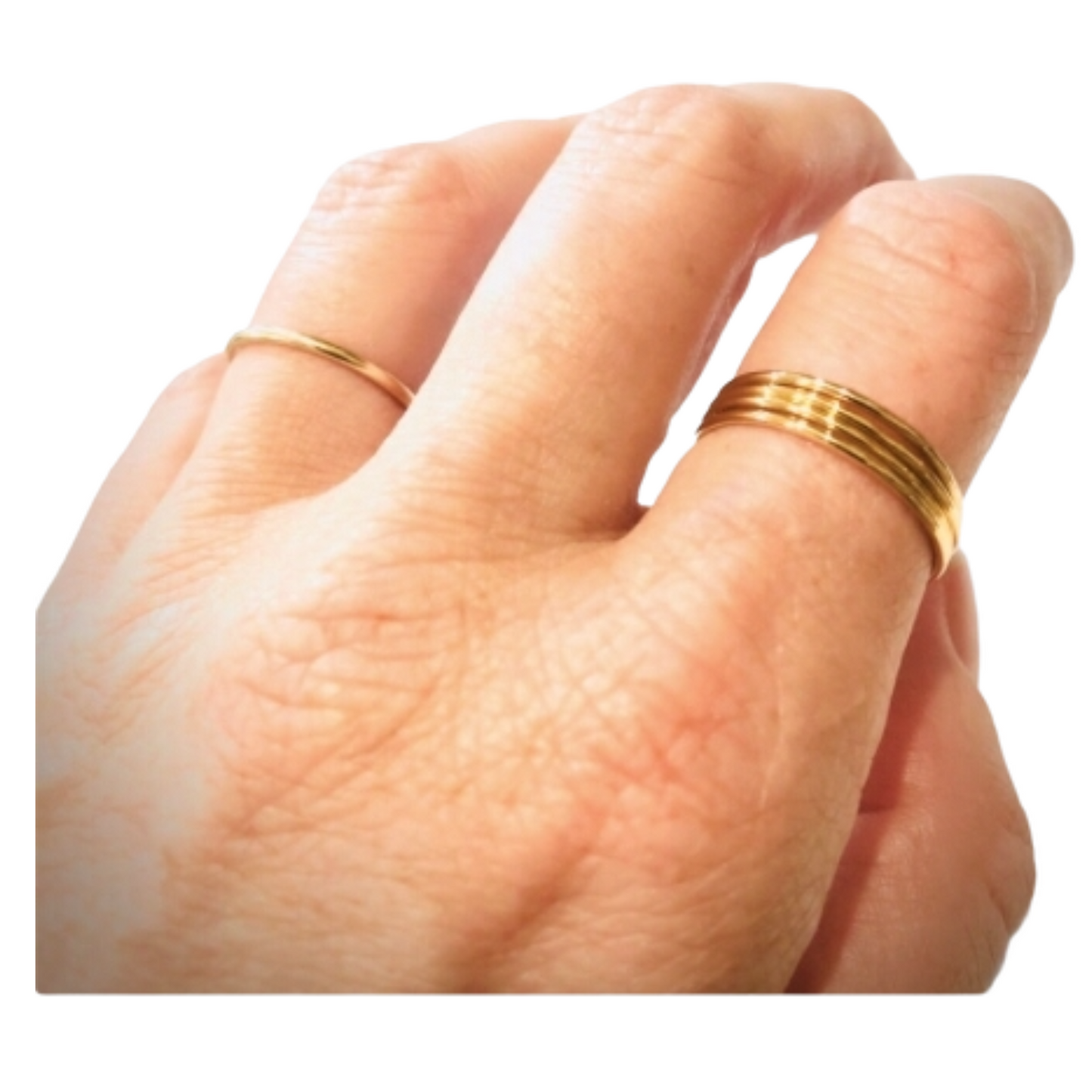 14k gold filled or sterling silver SMOOTH STACKING RING