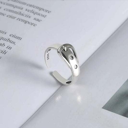 925 Sterling Silver Belt Adjustable Rings Wedding Engagement Jewelry For Women Accessories Dropshippin