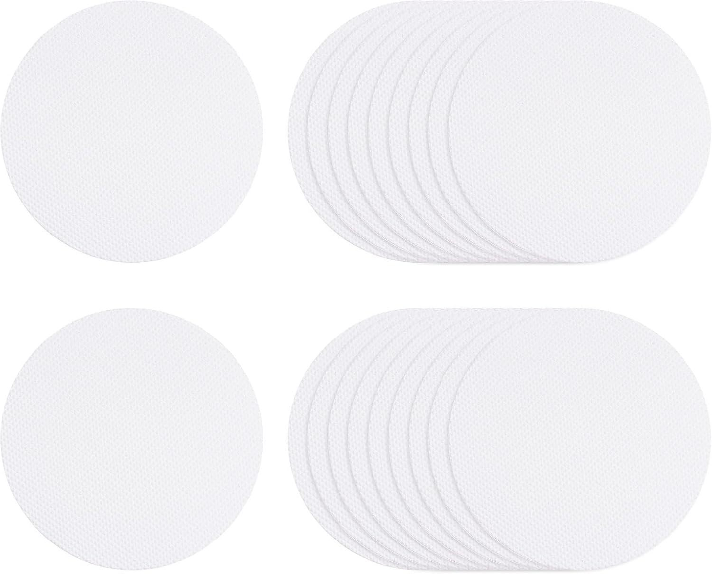 Bathroom round anti-slip sticker-gray-8cm-with black scraper-PEVA-12 pieces