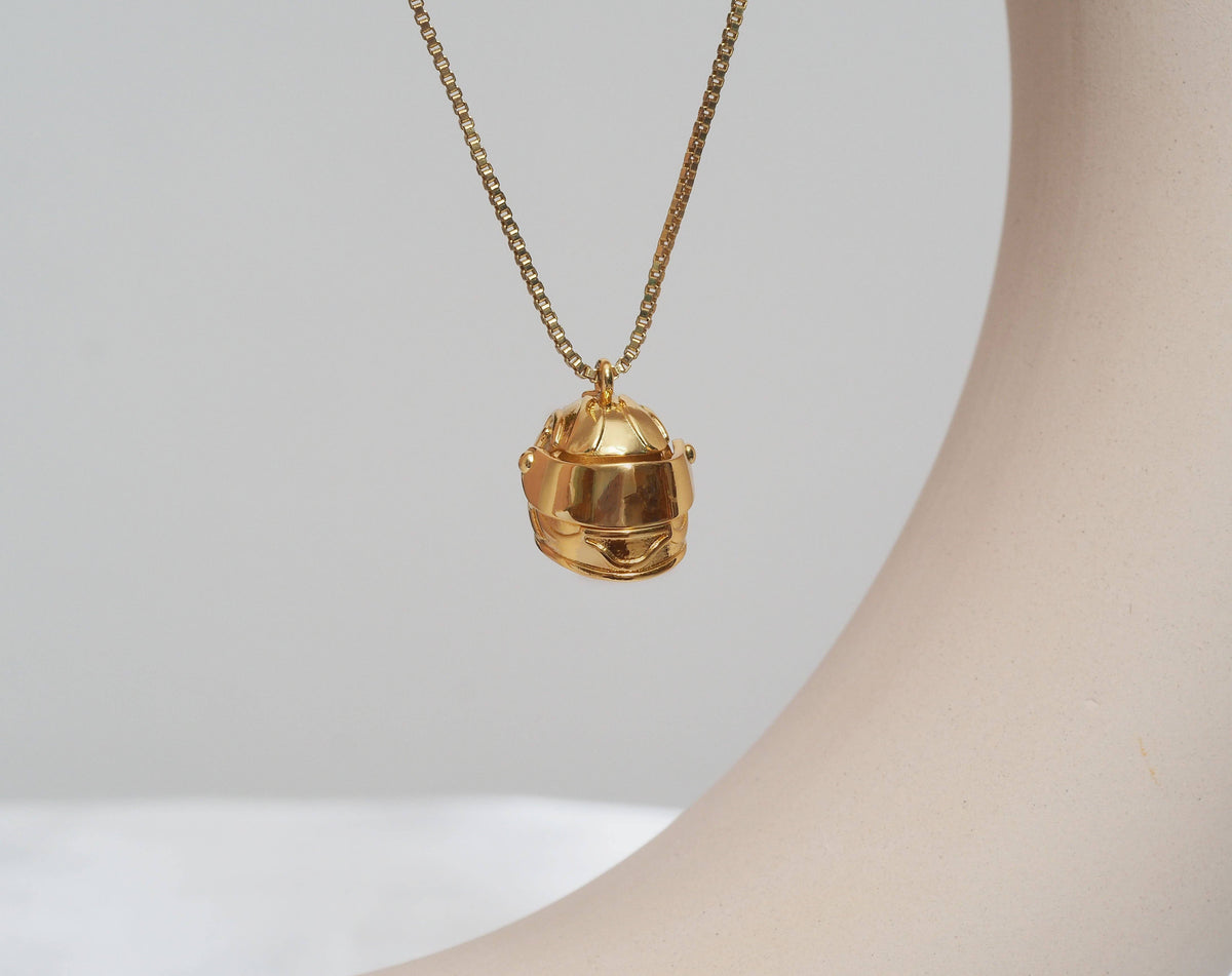 Gold Helmet Charm, Sku#Y674