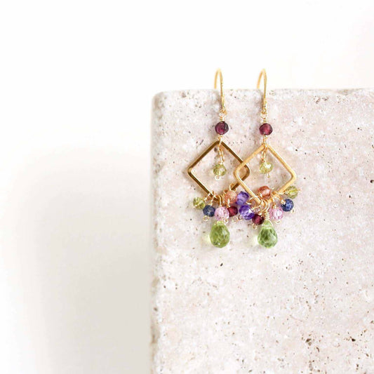 Peridot Pixy EarringsTiny, but packed with sparkle, our Pixy Earring is the perfect little luxury.
- Peridot briolette gemstones with garnet, iolite, amethyst, rose and champagne quartz-EarringsPARKEN JEWELRYVettedArcPeridot Pixy Earrings