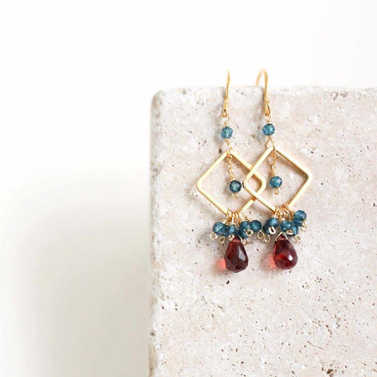 Garnet Pixy EarringTiny, but packed with sparkle, our Pixy Earring is the perfect little luxury.
- Garnet briolette gemstones with Iolite- 1.25" long- French Hooks- 14k gold plated oveEarringsPARKEN JEWELRYVettedArcGarnet Pixy Earring