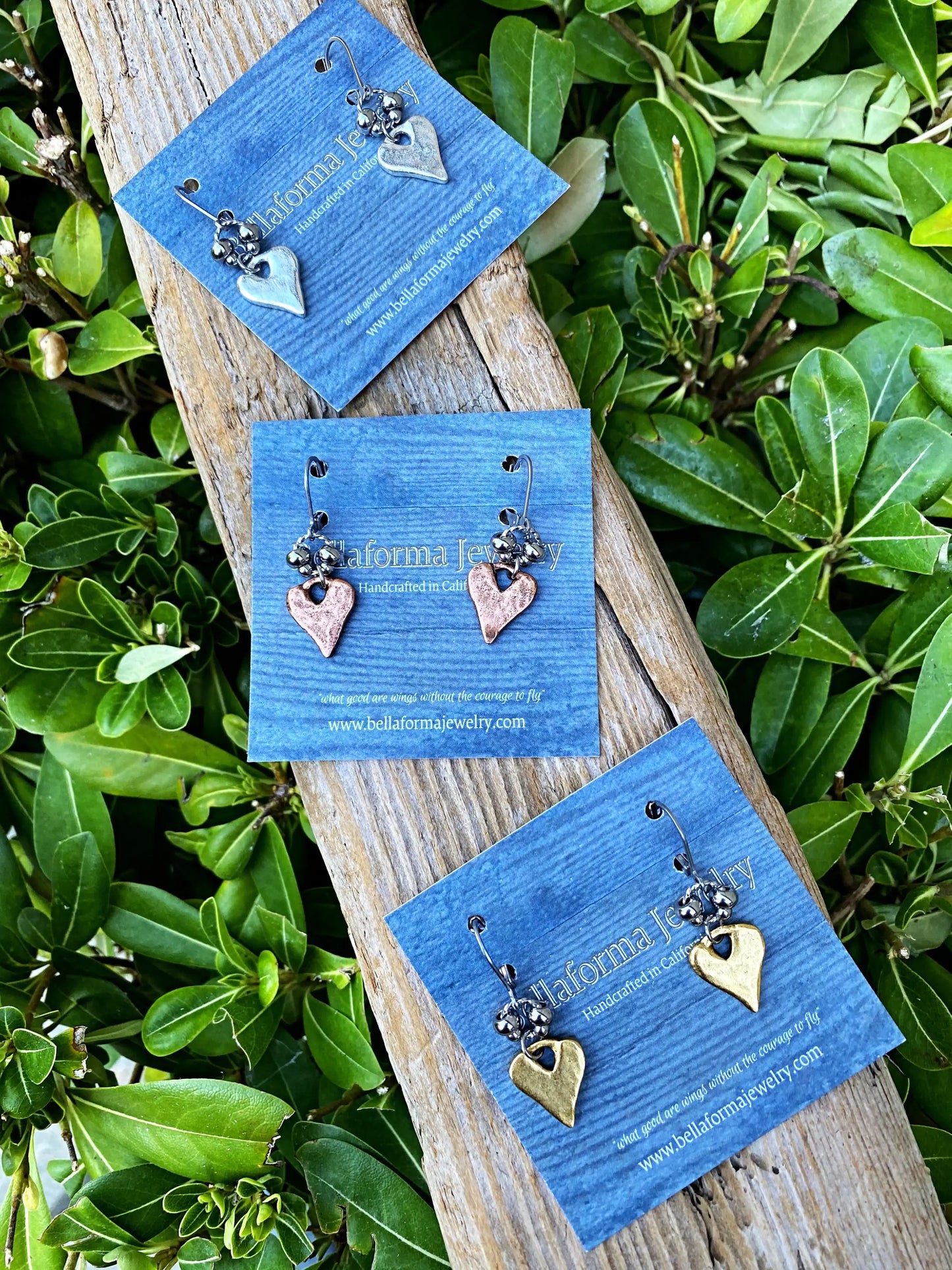 RUSTIC HEART EARRINGS