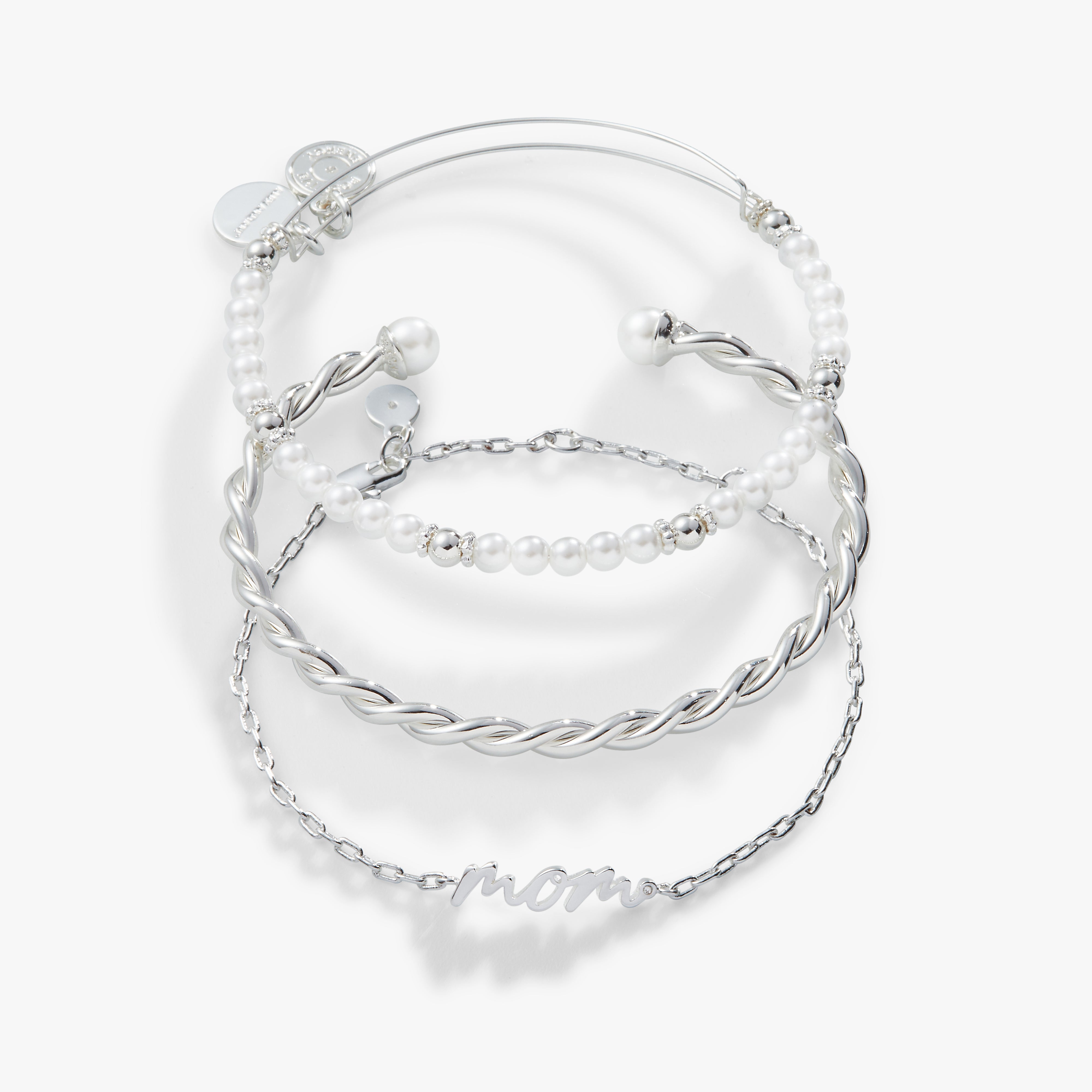 Mom Script Bracelet, Set of 3 ALEX AND ANI