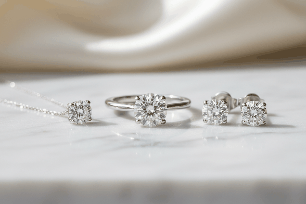 Certified diamonds with GIA or IGI grading