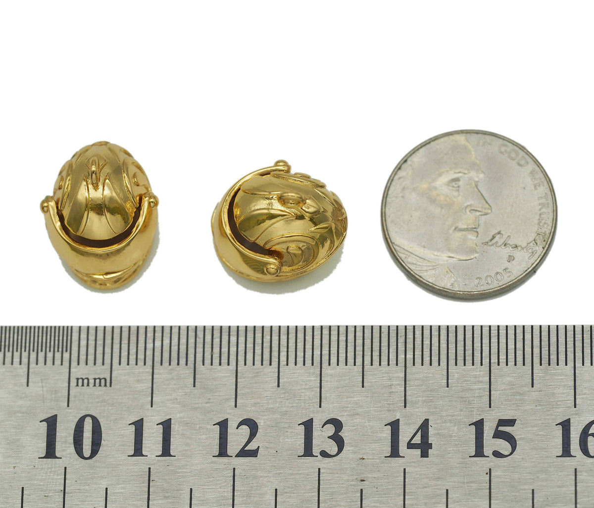 Gold Helmet Charm, Sku#Y674