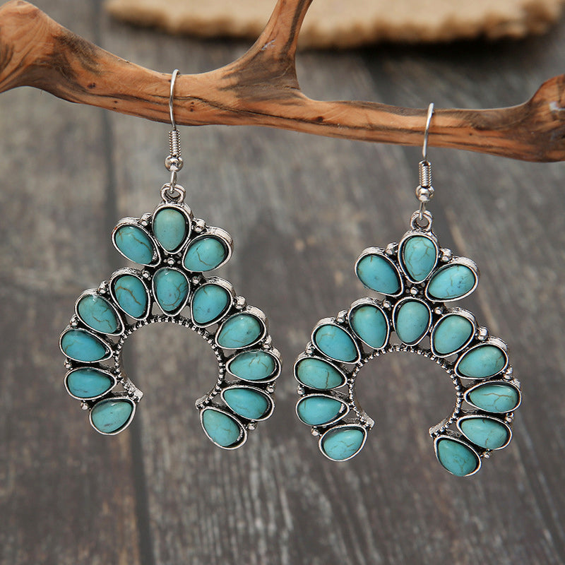 Turquoise Drop Earrings Bumpkin Ranchwear