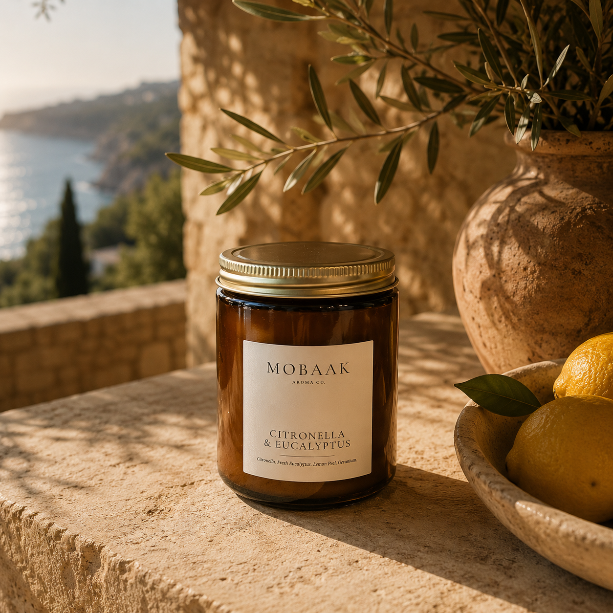 Citronella + Eucalyptus Candles Mobaak Aromatherapy Shoppe