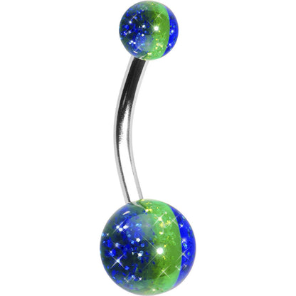 Caribbean Sea Acrylic Belly Button Ring BodyCandy