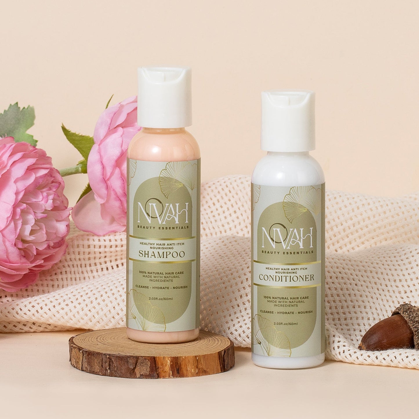 Travel Minis Shampoo With Argan Oil Tea Tree Aloe Vera 2oz Novah Beauty Essentials