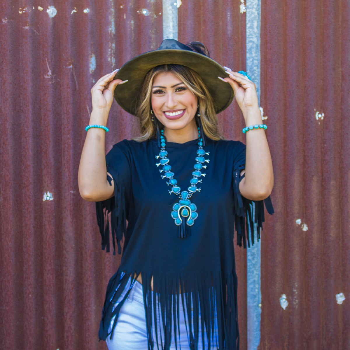 Blue Turquoise Stackable Stretch Beaded Bracelet 800u