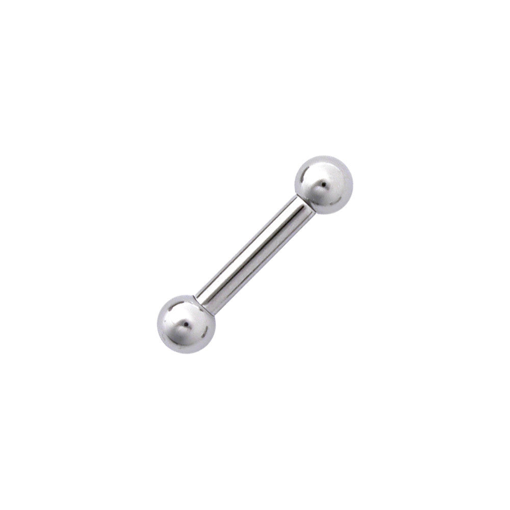 10G Stainless Straight Steel Barbell 1/2 5mm BodyCandy