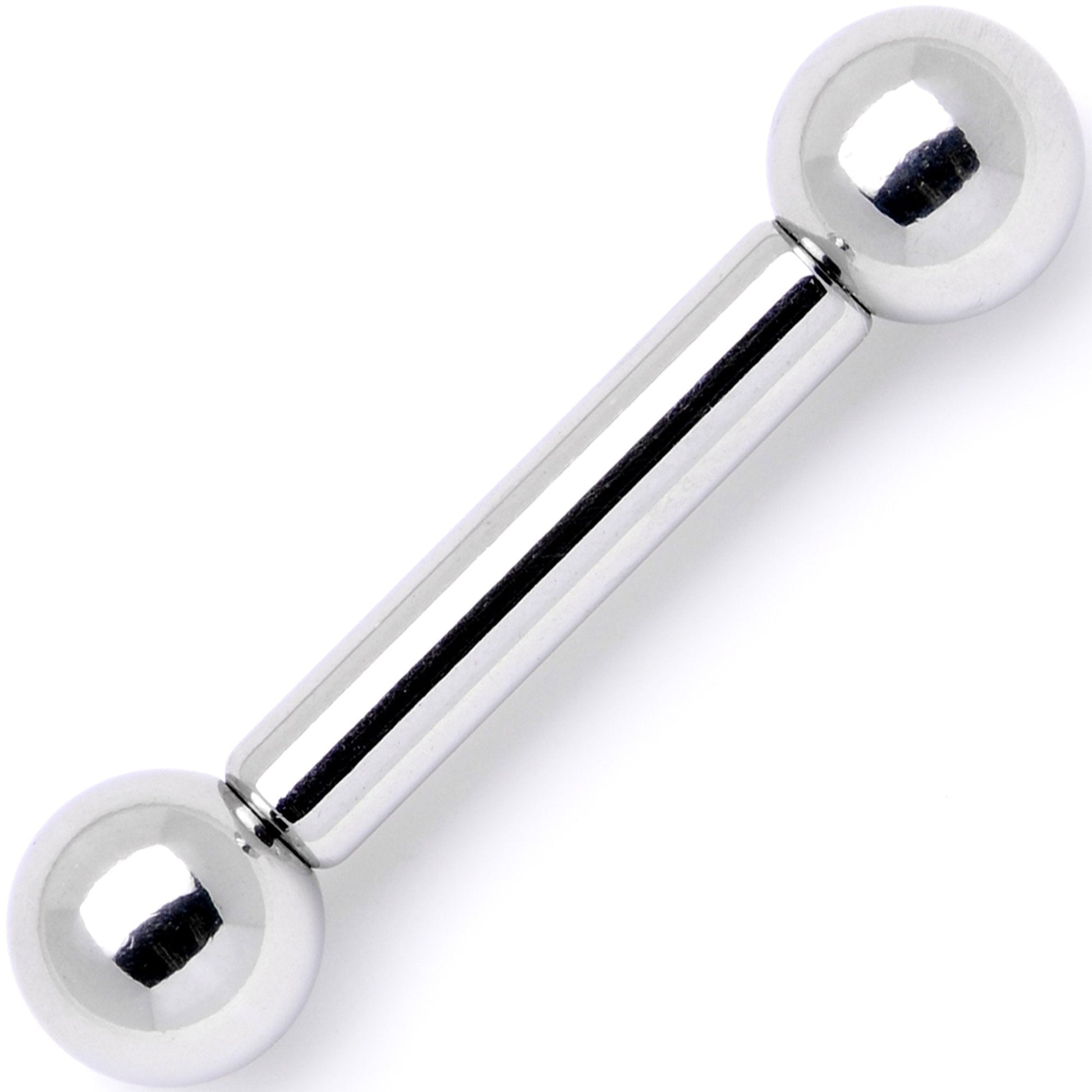 10G Stainless Straight Steel Barbell 1/2 5mm BodyCandy