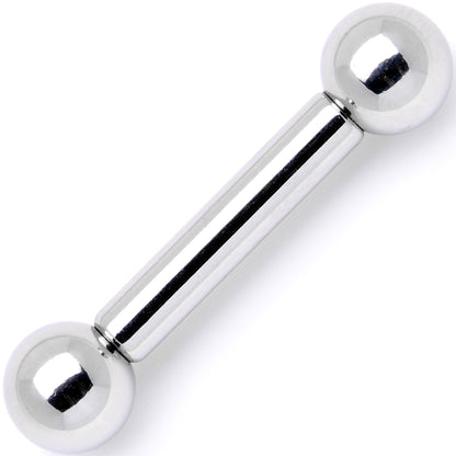 10G Stainless Straight Steel Barbell 1/2 5mm BodyCandy