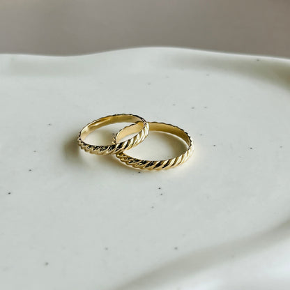 14k gold filled SHORE BAND RING