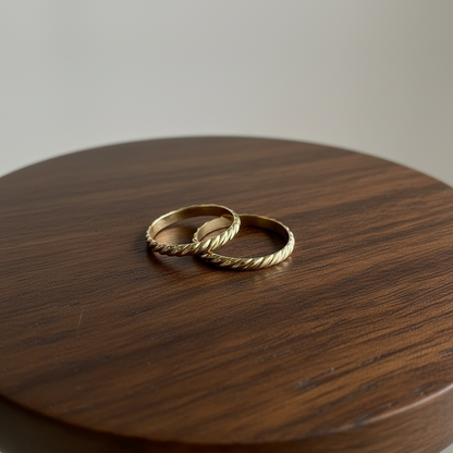 14k gold filled SHORE BAND RING