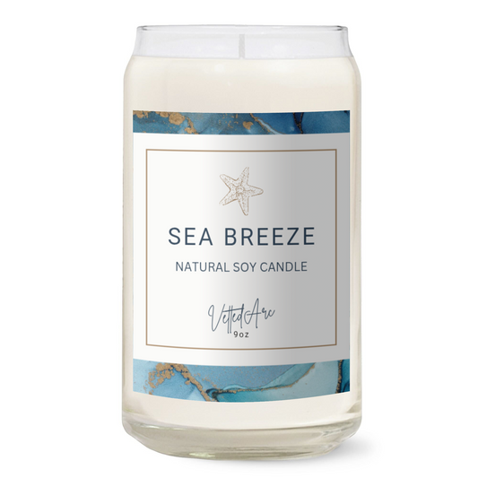 Coastal Decor Sea Breeze Soy Candle VettedArc