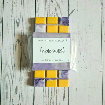 Tropic Sunset | Bom Dia Bright Cheirosa 40 Inspired Wax Melts Rainy Morning Candles