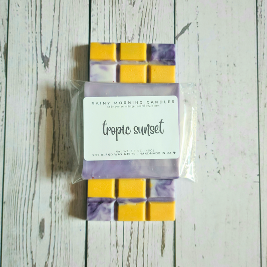 Tropic Sunset | Bom Dia Bright Cheirosa 40 Inspired Wax Melts Rainy Morning Candles