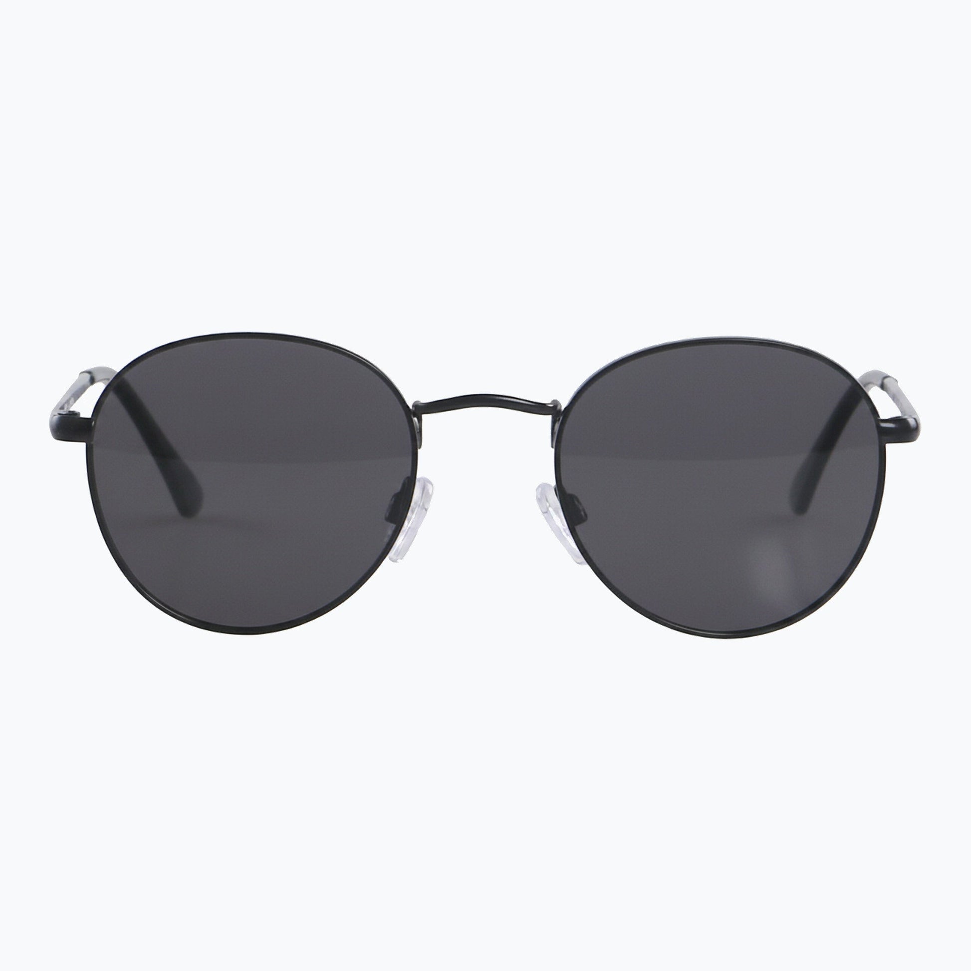 Raven Round Metal Sunglasses Black Frame For Everyday Wear Jaxy Eyewear