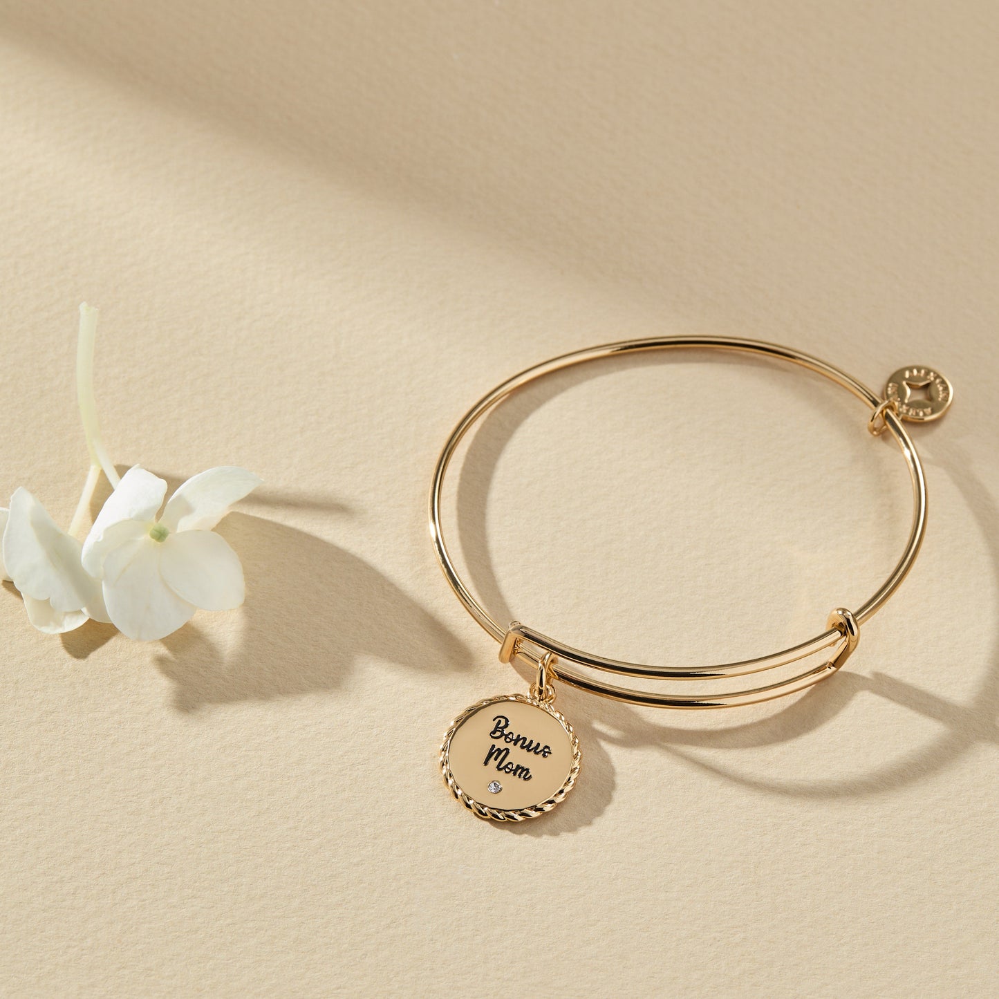 Bonus Mom 'Family Isn't Only Blessed By Name' Charm Bangle ALEX AND ANI