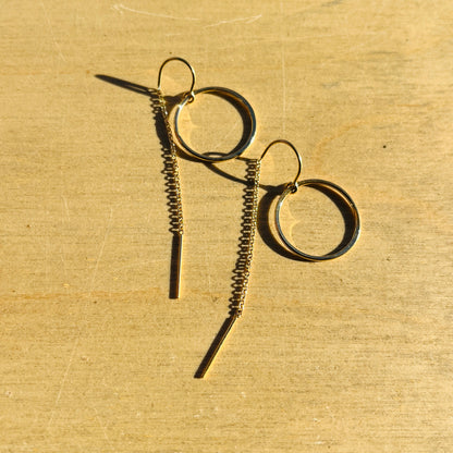 COVE CIRCLE THREADER EARRINGS