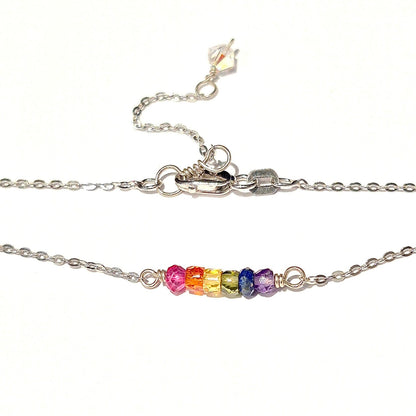 Chakra Crystal Necklace with Swarovski Clasp