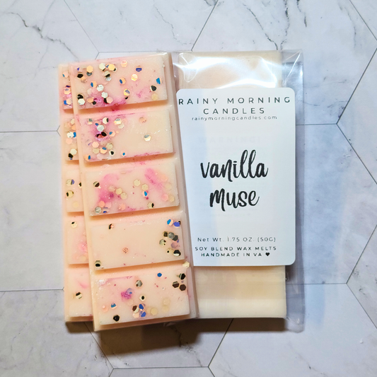 Vanilla Muse | Vanilla Skin Inspired Wax Melts Rainy Morning Candles