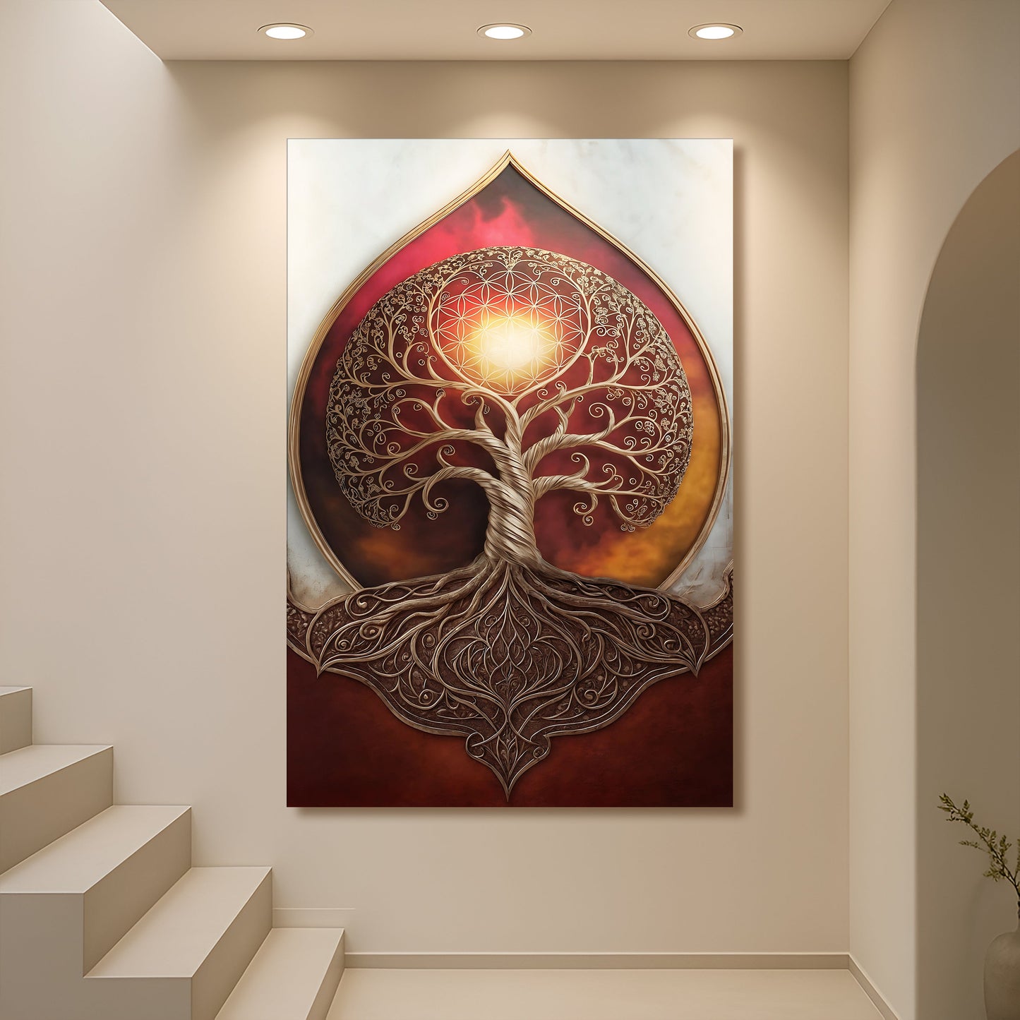 Tree of Life: Sacred Geometry Abstract Wall Art Tailored Canvases