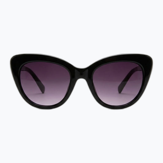 Mystique Cat Eye Sunglasses Oversized Gradient Lenses Vintage Glamour Black Jaxy Eyewear