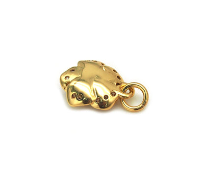 CZ Rose Flower Charm, Sku#Y625