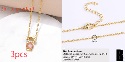 Copper-plated 18k Gold DIY Hip-hop All-match Chain Necklace
