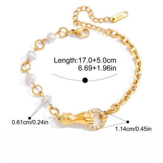 18K Gold-plated, Lightweight, And Luxurious Titanium Steel Bracelet