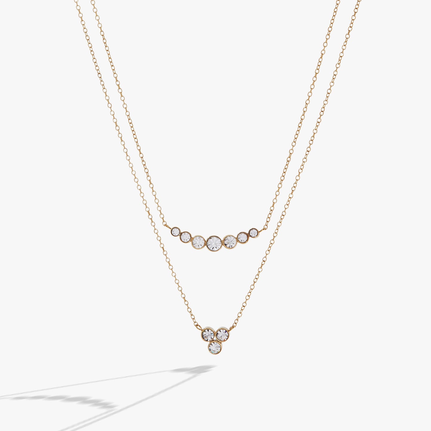 Double-Layer Crystal Necklace ALEX AND ANI