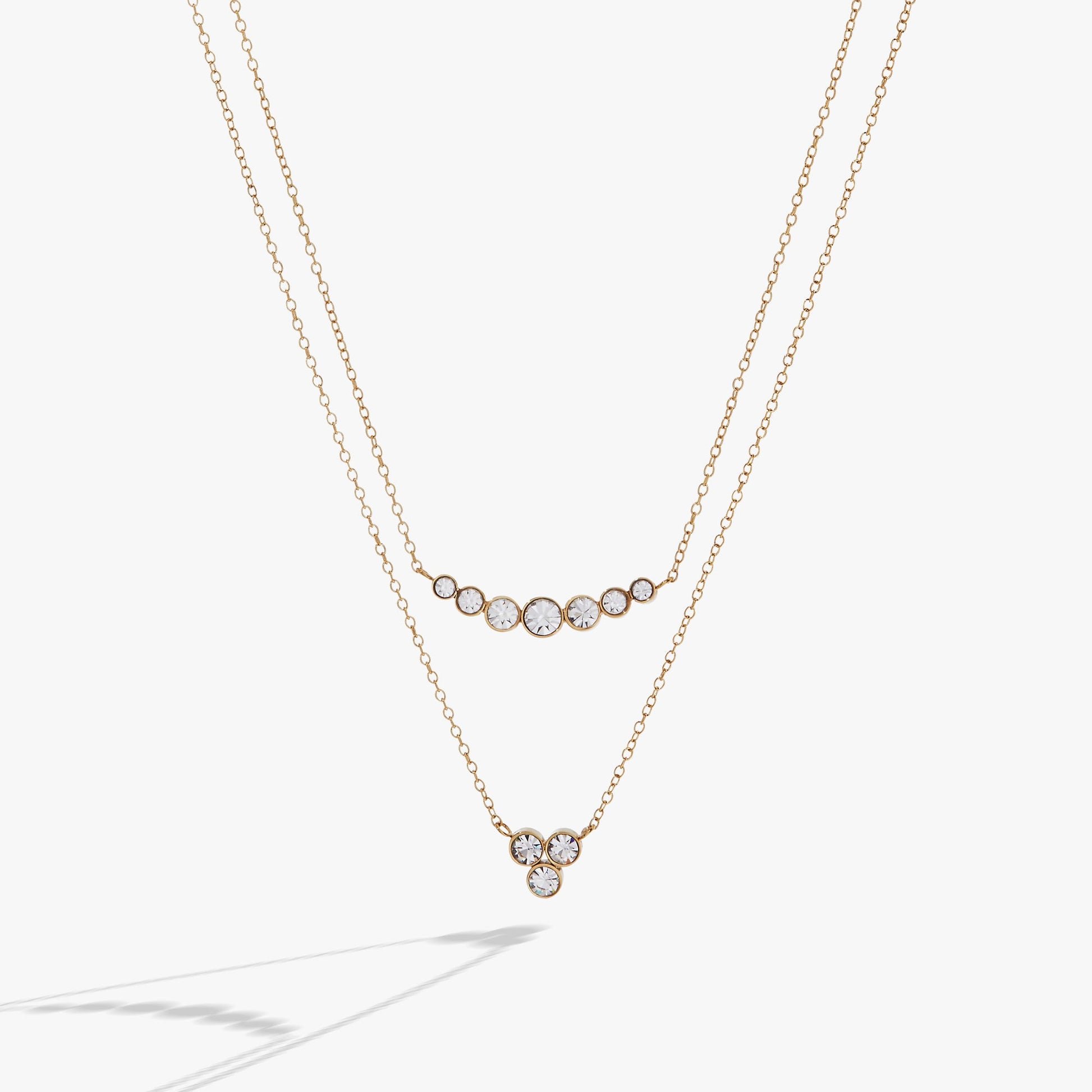 Double-Layer Crystal Necklace ALEX AND ANI