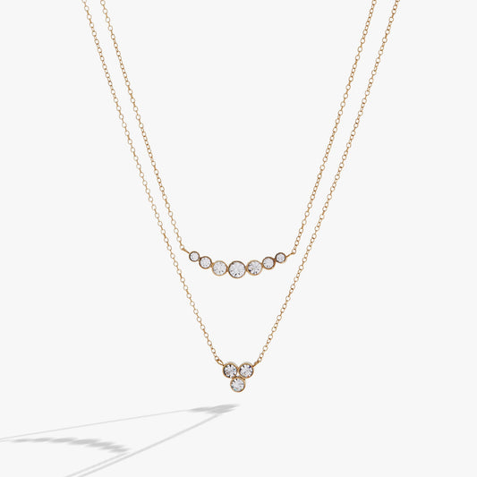 Double-Layer Crystal Necklace ALEX AND ANI