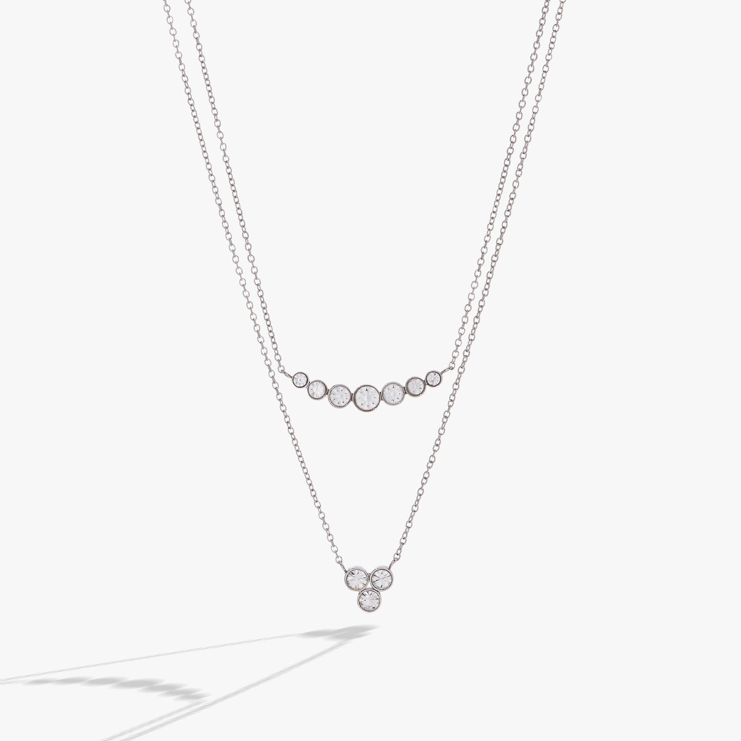 Double-Layer Crystal Necklace ALEX AND ANI