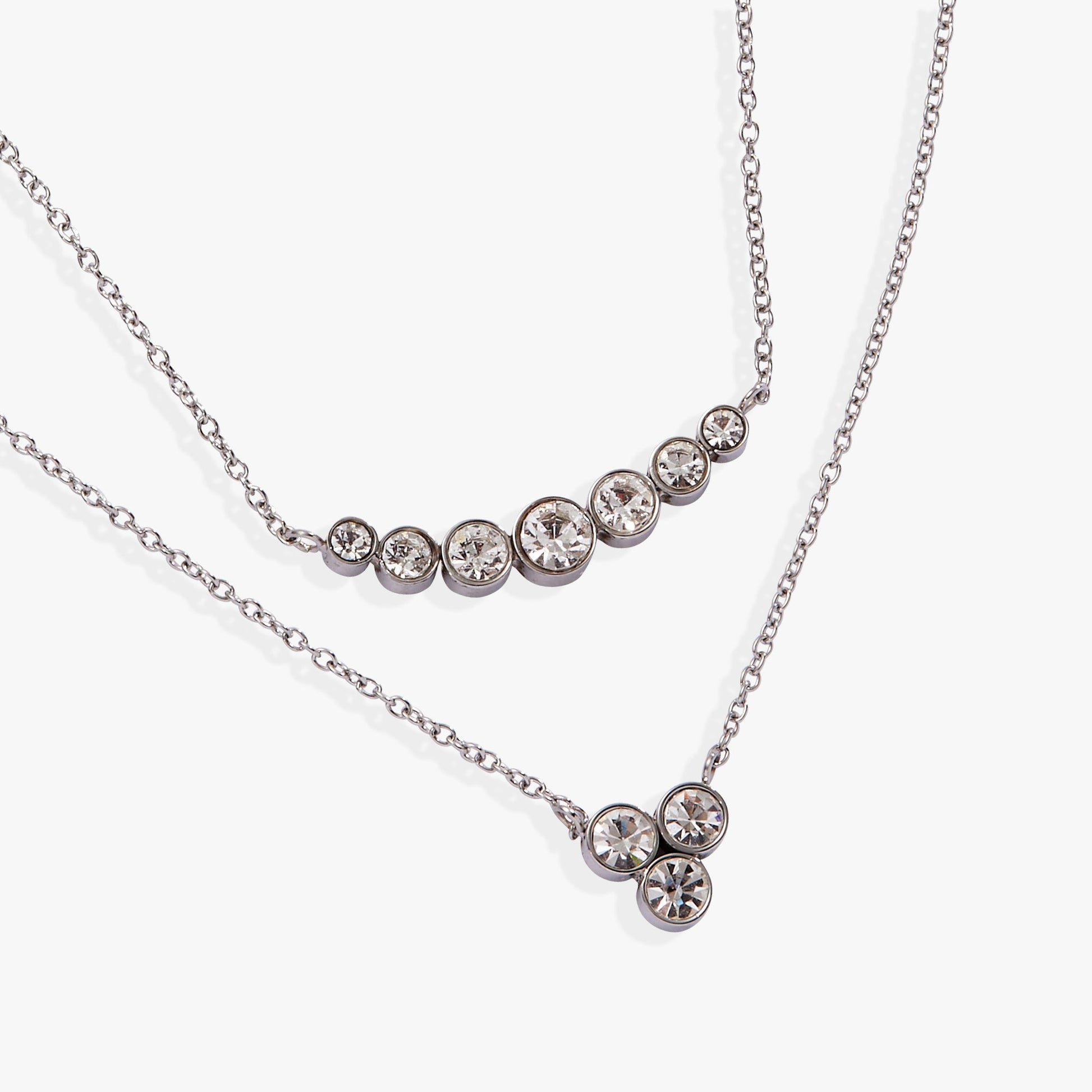 Double-Layer Crystal Necklace ALEX AND ANI