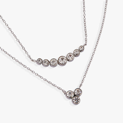 Double-Layer Crystal Necklace ALEX AND ANI