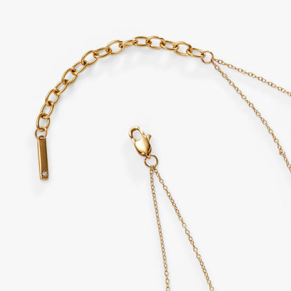 Double-Layer Crystal Necklace ALEX AND ANI