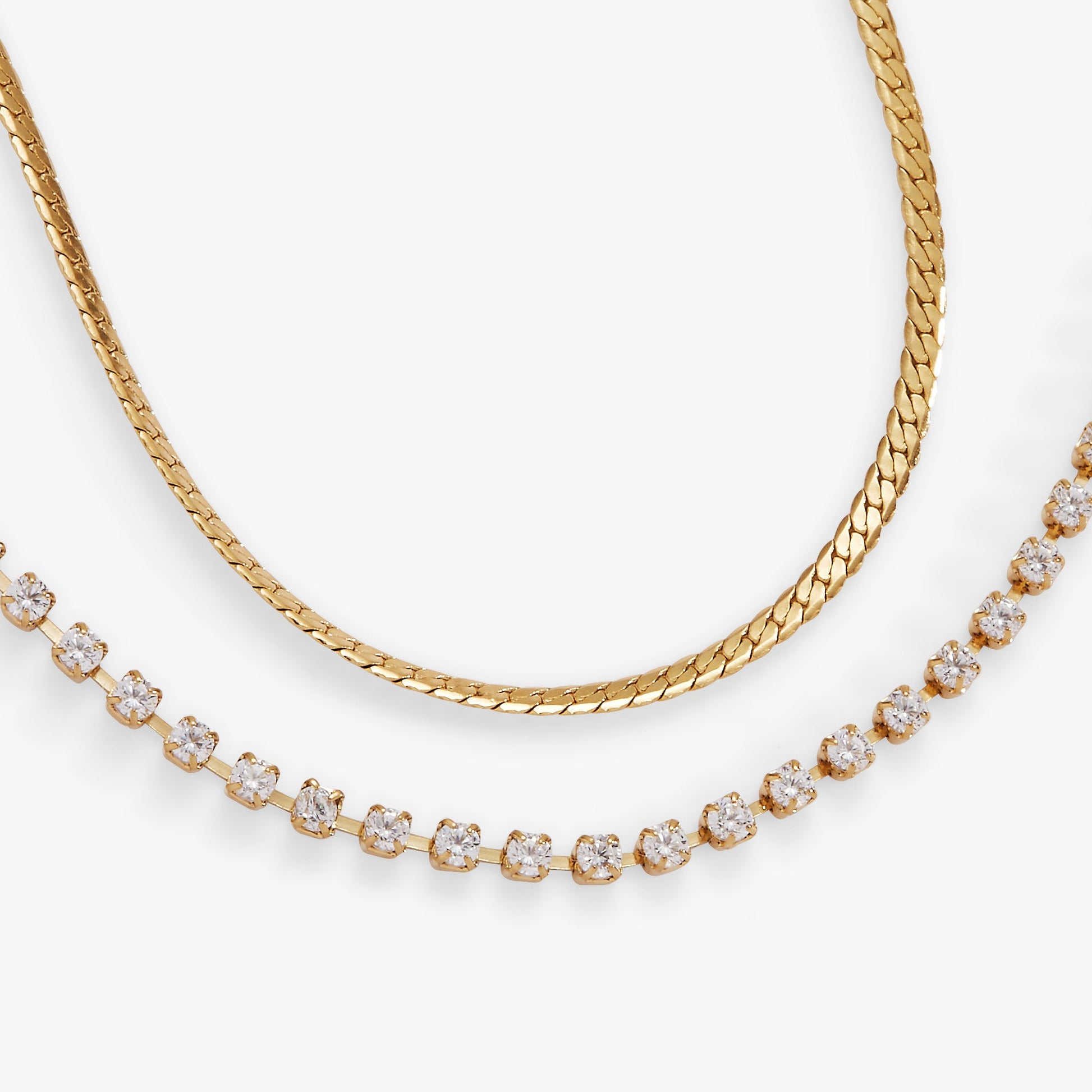 Double Strand Crystal Tennis Chain Bracelet ALEX AND ANI
