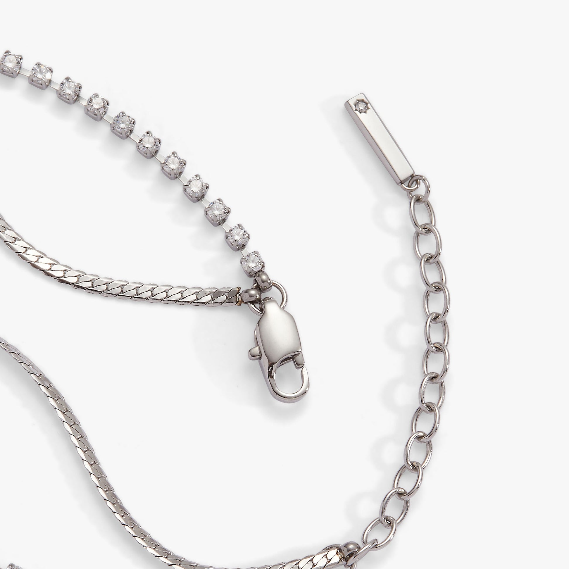 Double Strand Crystal Tennis Chain Bracelet ALEX AND ANI